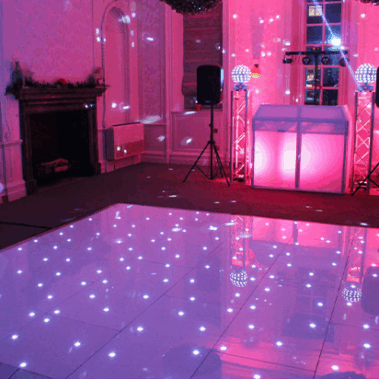 white dance floor